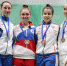 Анна Смирнова (справа) в компании олимпийских чемпионок завоевала бронзовую медаль. Фото: Федерация фехтования России - Газета Алтайский спорт