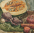 Виниченко Ирина Александровна (1979 г.р.). Натюрморт с тыквой. 1992. Бумага, акварель. - Художественный музей