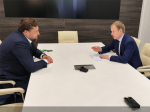 Губернатор Алтайского края Виктор Томенко провел рабочую встречу с генеральным директором компании «Росагролизинг» Павлом Косовым