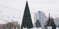 Новогодняя елка на пл. Сахарова / Фото: Екатерина Смолихина / amic.ru - ИА Амител