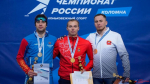 Фото: Союз конькобежцев России / Виктор Муштаков (слева), Михаил Казелин и Никита Базюк
