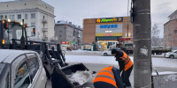 Дорожная служба проводит очистку улично-дорожной сети города - Администрация г. Барнаул