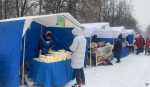 В Октябрьском районе прошла предновогодняя продовольственная ярмарка