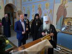 Встреча Губернатора Алтайского края Виктора Томенко и митрополита Барнаульского и Алтайского Сергия в домовом Благовещенском храме епархиального управления