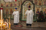 В праздник Рождества Христова Глава Алтайской митрополии совершил Божественную литургию в Александро-Невском соборе Барнаула