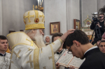В праздник Рождества Христова Глава Алтайской митрополии совершил Божественную литургию в Александро-Невском соборе Барнаула