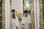 В праздник Рождества Христова Глава Алтайской митрополии совершил Божественную литургию в Александро-Невском соборе Барнаула