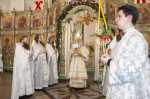 В праздник Рождества Христова Глава Алтайской митрополии совершил Божественную литургию в Александро-Невском соборе Барнаула