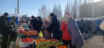 В микрорайоне Новосиликатный состоялась продовольственная ярмарка