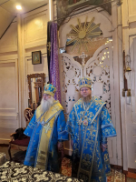 Архиерейское богослужение накануне праздника Благовещения Пресвятой Богородицы
