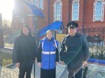 В Вербное воскресенье народные дружинники Индустриального района помогали в охране общественного порядка у храмов