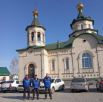 В Вербное воскресенье народные дружинники Индустриального района помогали в охране общественного порядка у храмов