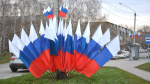 Улицы Ленинского района украсились ко Дню Победы