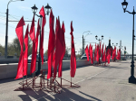 Центральный район Барнаула украшают ко Дню Победы