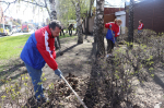 В Железнодорожном районе прошел общегородской субботник