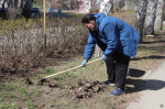 В Железнодорожном районе прошел общегородской субботник