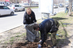 В Железнодорожном районе прошел общегородской субботник