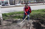 В Железнодорожном районе прошел общегородской субботник