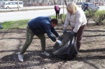 В Железнодорожном районе прошел общегородской субботник