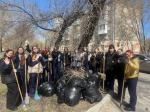 В Железнодорожном районе прошел общегородской субботник
