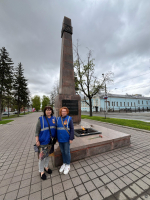 В Центральном районе организовано ежедневное дежурство у памятных мест