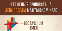 Что нельзя проносить на День Победы в Алтайском крае? - ГТРК Алтай