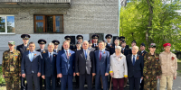 В Центральном районе открыли мемориальную доску, посвященную участнику Великой Отечественной войны Василию Степановичу Вашкевичу - Администрация г. Барнаул