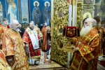 Глава Алтайской митрополии принял участие в праздничной Божественной литургии в Знаменском соборе г. Кемерова