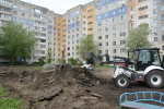 В Ленинском районе приступили к благоустройству дворов по нацпроекту «Инфраструктура для жизни»