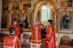 В день Преполовения Пятидесятницы, митрополит Сергий совершил Литургию в кафедральном соборе