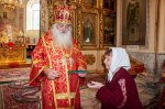 В день Преполовения Пятидесятницы, митрополит Сергий совершил Литургию в кафедральном соборе