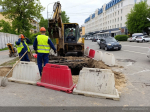 В столице Алтайского края реконструируют водопровод по одному из центральных проспектов