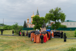 В день памяти равноапостольных Мефодия и Кирилла в Знаменском храме женского монастыря в Барнауле прошло соборное Богослужение