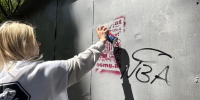 Волонтеры студенческого отряда проводников «Альянс» провели акцию  по закрашиванию антинаркотических надписей - Администрация г. Барнаул