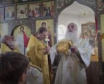 Архипастырь совершил Литургию в храме Святого Благоверного князя Александра Невского в городе Славгород.