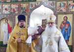 Архипастырь совершил Литургию в храме Святого Благоверного князя Александра Невского в городе Славгород.