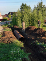 На пригородной территории Барнаула продолжается проведение противопаводковых мероприятий