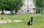 В Октябрьском районе Барнаула продолжается благоустройство дворов по нацпроекту «Инфраструктура для жизни»