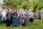 Божественная Литургия на месте разрушенного Петропавловского собора в Барнауле