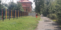 В Центральном районе проводятся работы по покосу травы - Администрация г. Барнаул