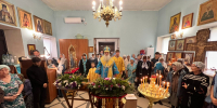 Архиерейская Литургия в престольный праздник Одигитриевского храма - Алтайская митрополия
