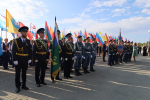 Личный состав Главного управления ФССП России по Алтайскому краю принял участие в  торжественном мероприятии, посвященном Дню Государственного флага Российской Федерации