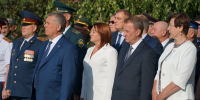 Алтайские единороссы приняли участие в церемонии поднятия флага Российской Федерации - Единая Россия