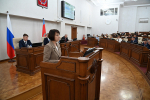 Глава Славгорода представила Заксобранию отчет о развитии муниципального округа