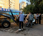 В Ленинском районе провели очередную экологическую акцию на месте стихийного рынка по улице Попова (малая)