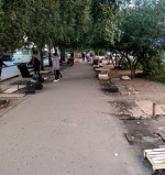 В Ленинском районе провели очередную экологическую акцию на месте стихийного рынка по улице Попова (малая)