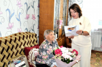 Сегодня 100-летний юбилей отмечает труженица тыла, Ветеран труда, жительница Ленинского района Евдокия Дмитриевна Редько