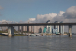 На борту теплохода "Москва-207". Вид на Новый мост