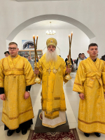 В день церковного Нового года митрополит Сергий совершил Божественную литургию в пос. Спутник