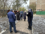 В Октябрьском районе прошла приёмка работ по инициативному проекту «Зеленая аллея»